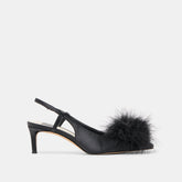 KAMY HEELS ONYX SATIN