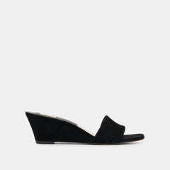 QAILY WEDGES ONYX SUEDE