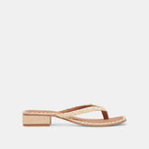 BARTY SANDALS LT NATURAL RAFFIA