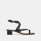 KAMEO HEELS BLACK LEATHER