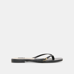 MALTA SANDALS BLACK LEATHER