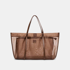 AISLIN TOTE CHOCOLATE MESH