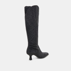 ARIANA CRYSTAL BOOTS BLACK METALLIC CRYSTAL