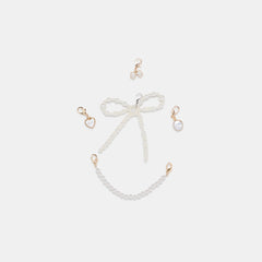 NOTICE LACE SNEAKERS IVORY SUEDE + PEARL CHARM BUNDLE