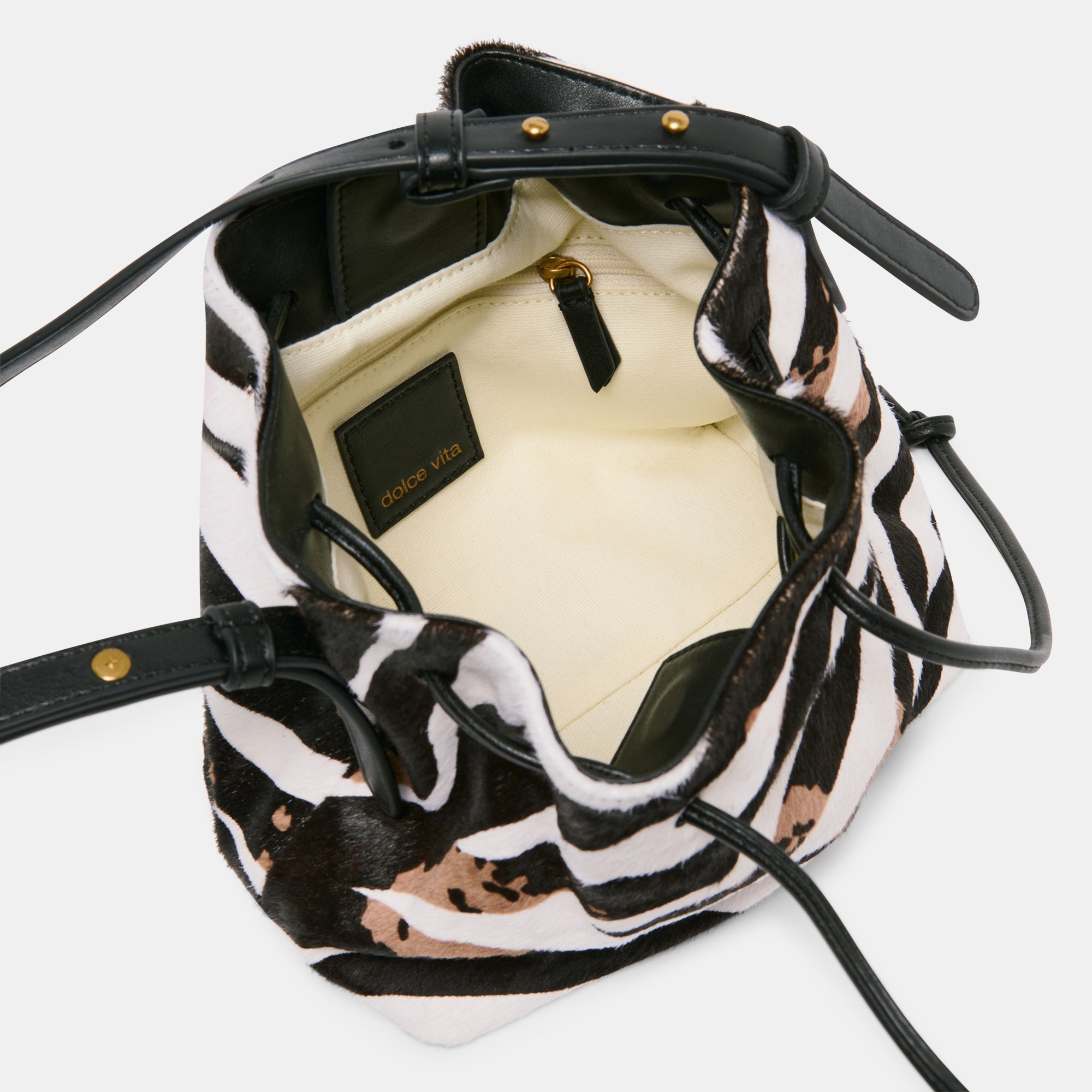 RANDI CROSSBODY ZEBRA CALF HAIR