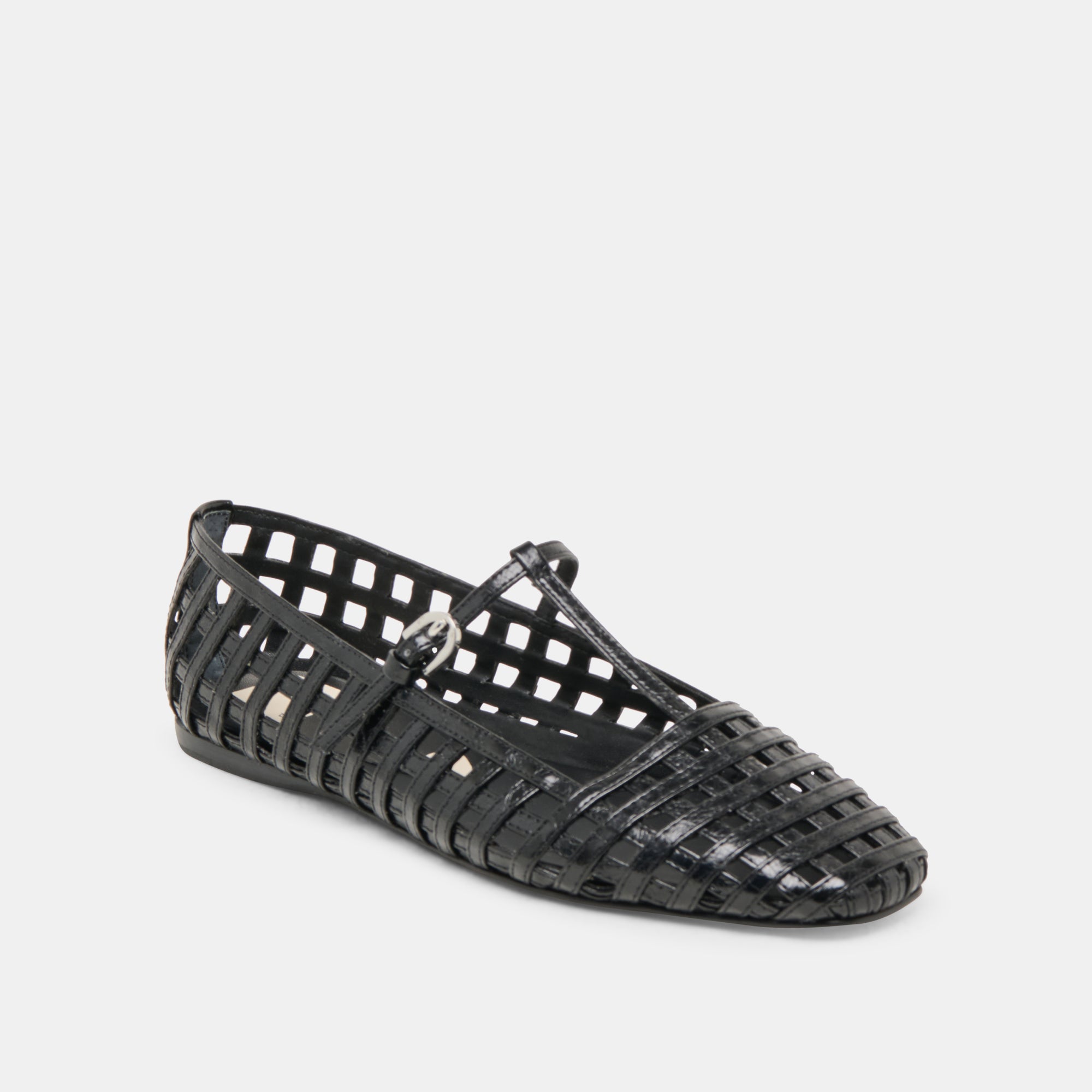 RAINS BALLET FLATS BLACK STELLA
