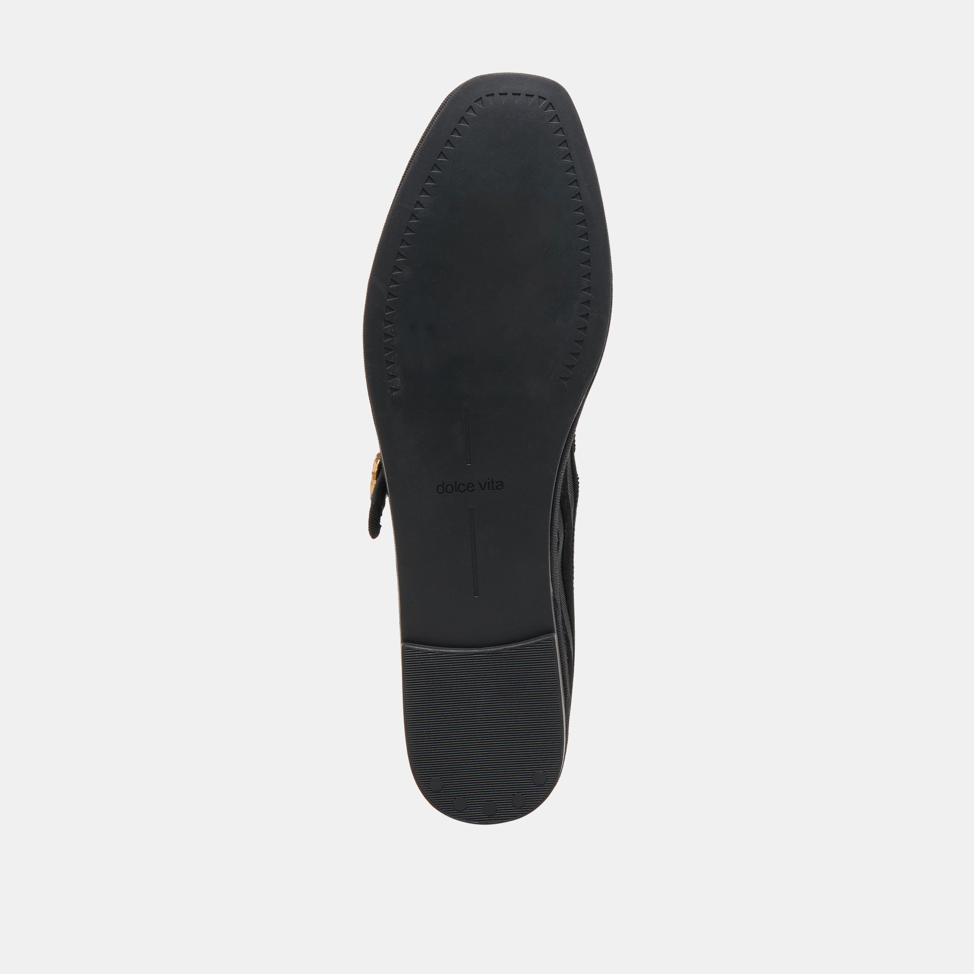 TAMEKA BALLET FLATS BLACK STRIPE MESH