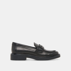 TIGGY LOAFERS BLACK LEATHER