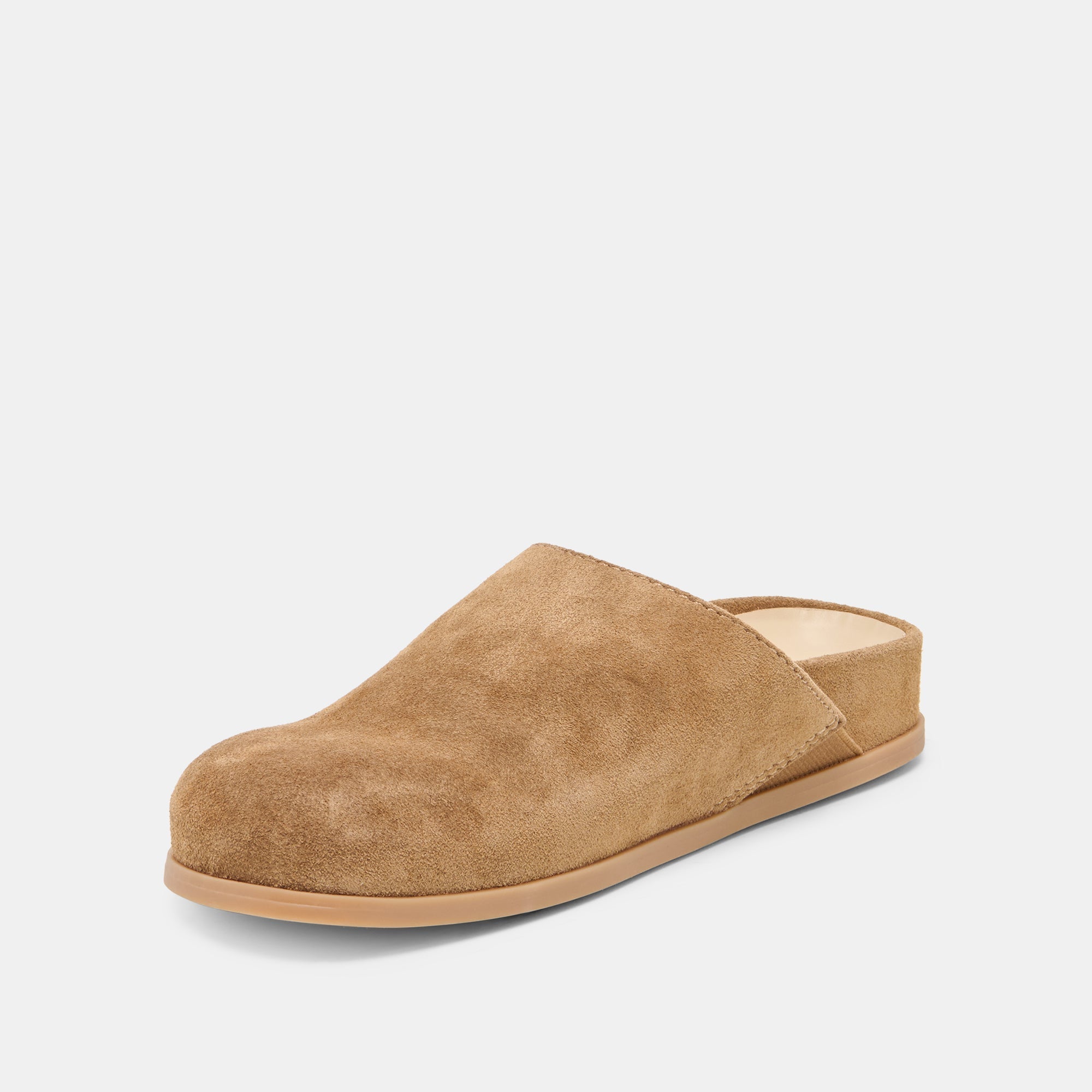 JONEY FLATS LT BROWN SUEDE