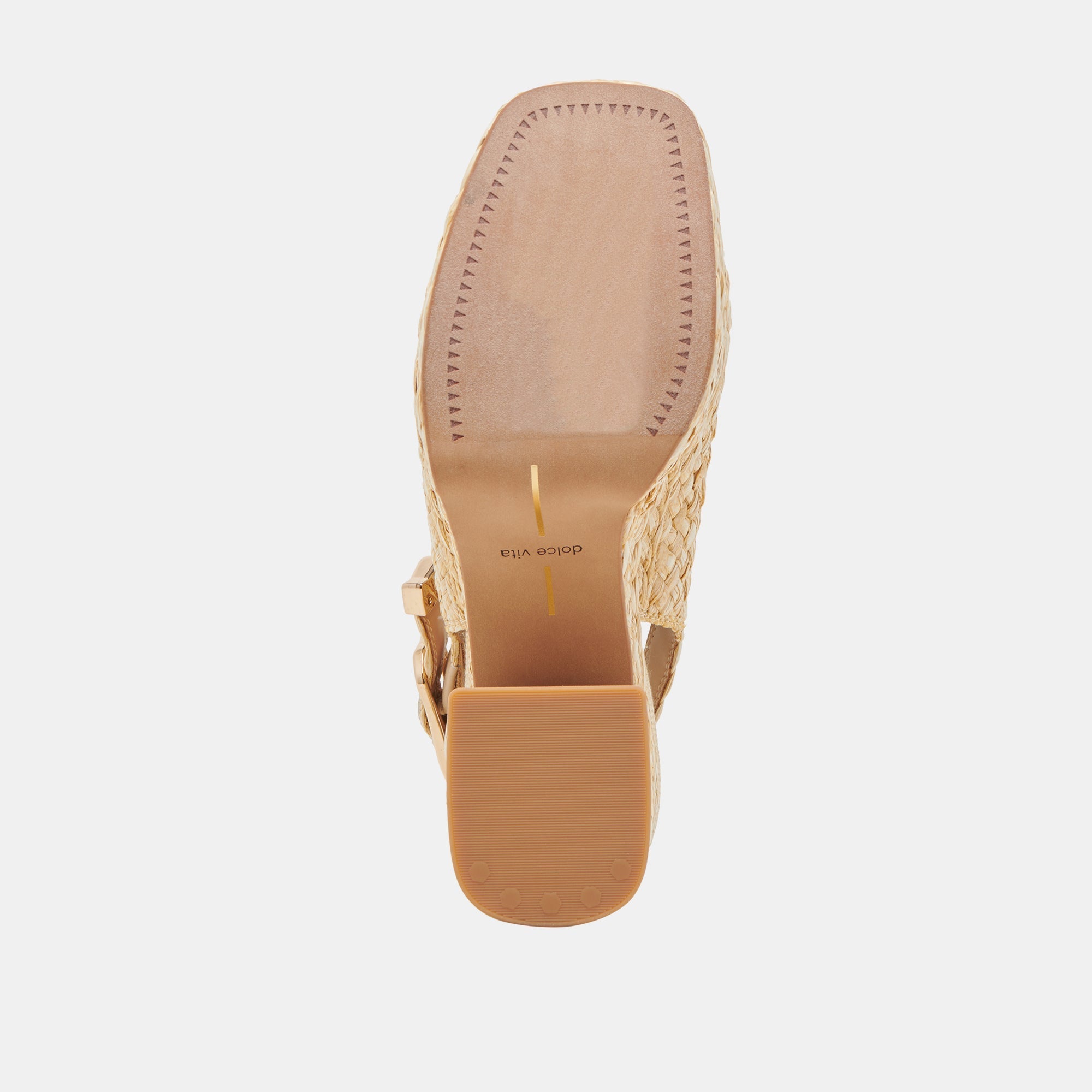 FLORES HEELS NATURAL RAFFIA