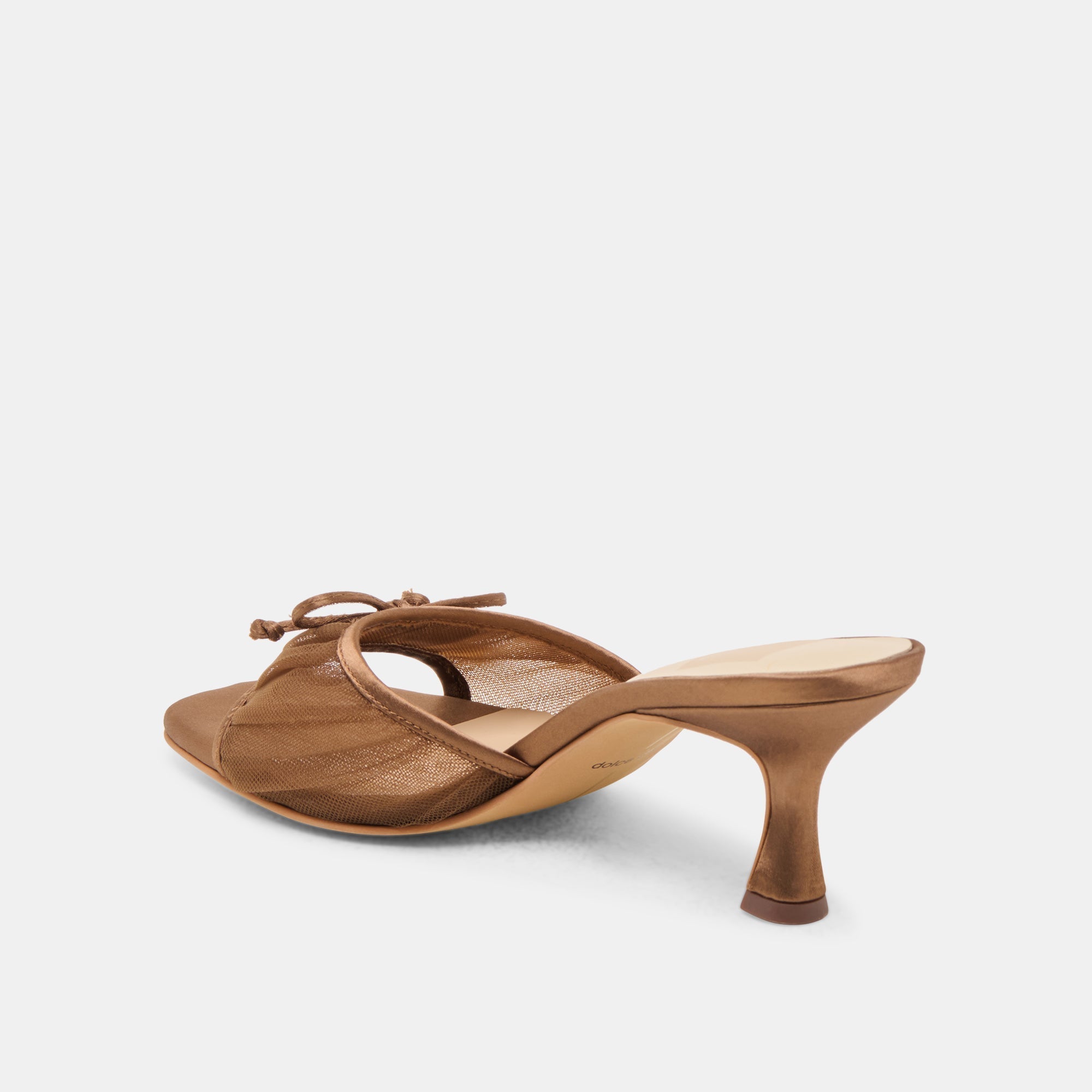 GALEN HEELS MID BROWN TULLE