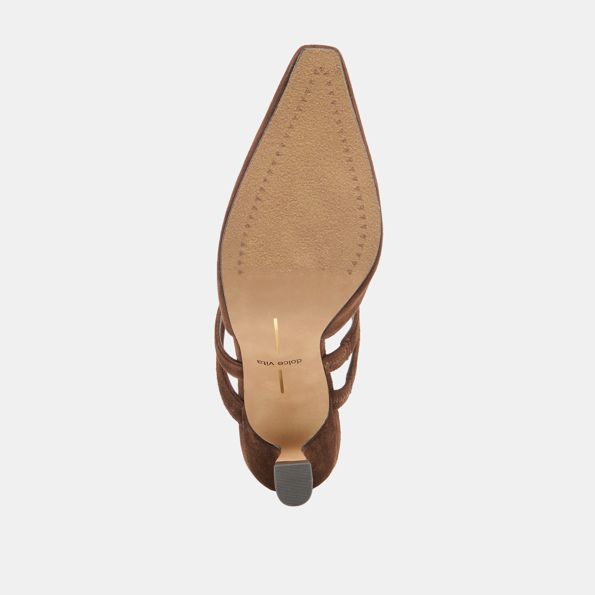 LINORE HEELS DK BROWN SUEDE