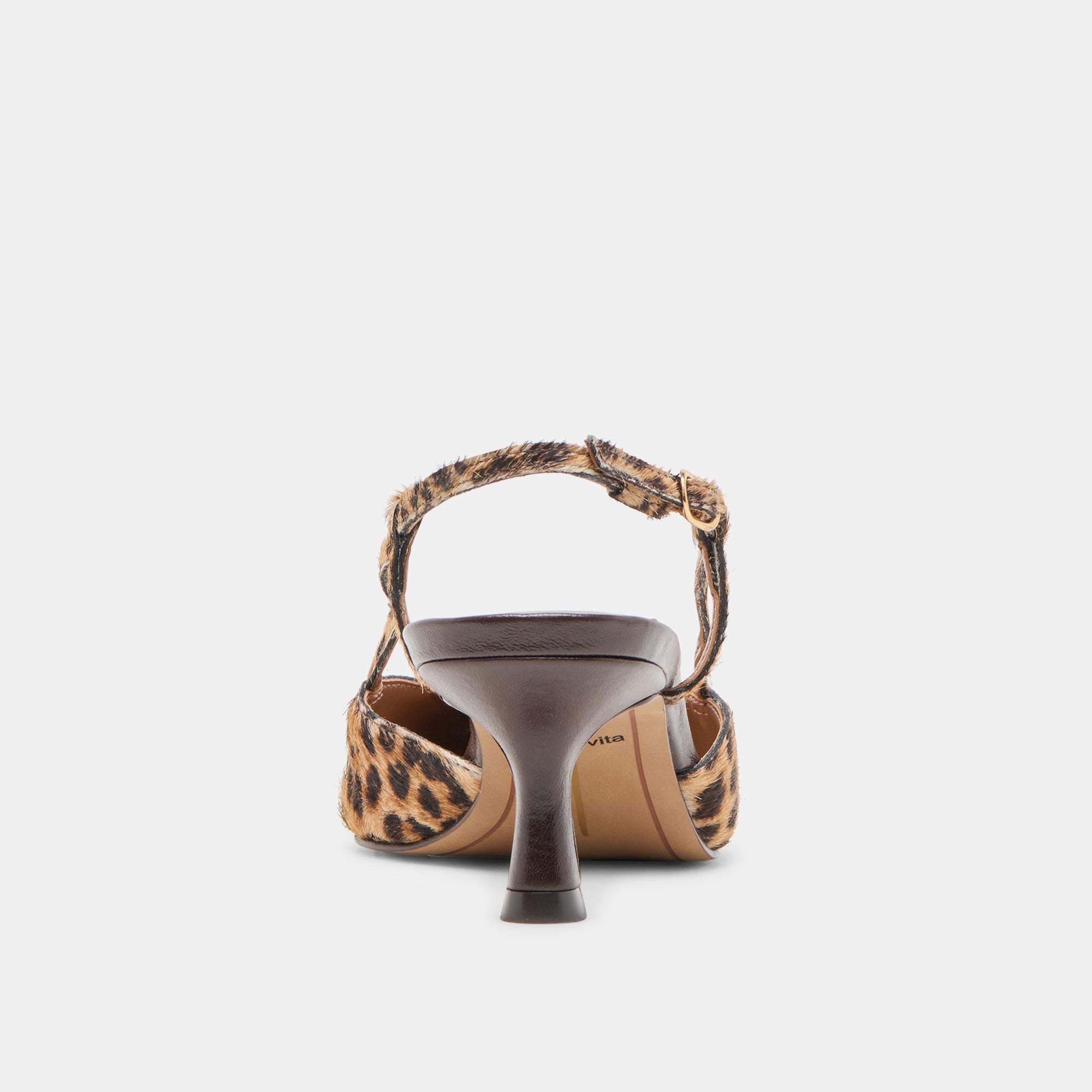 ODELA HEELS DK LEOPARD CALF HAIR