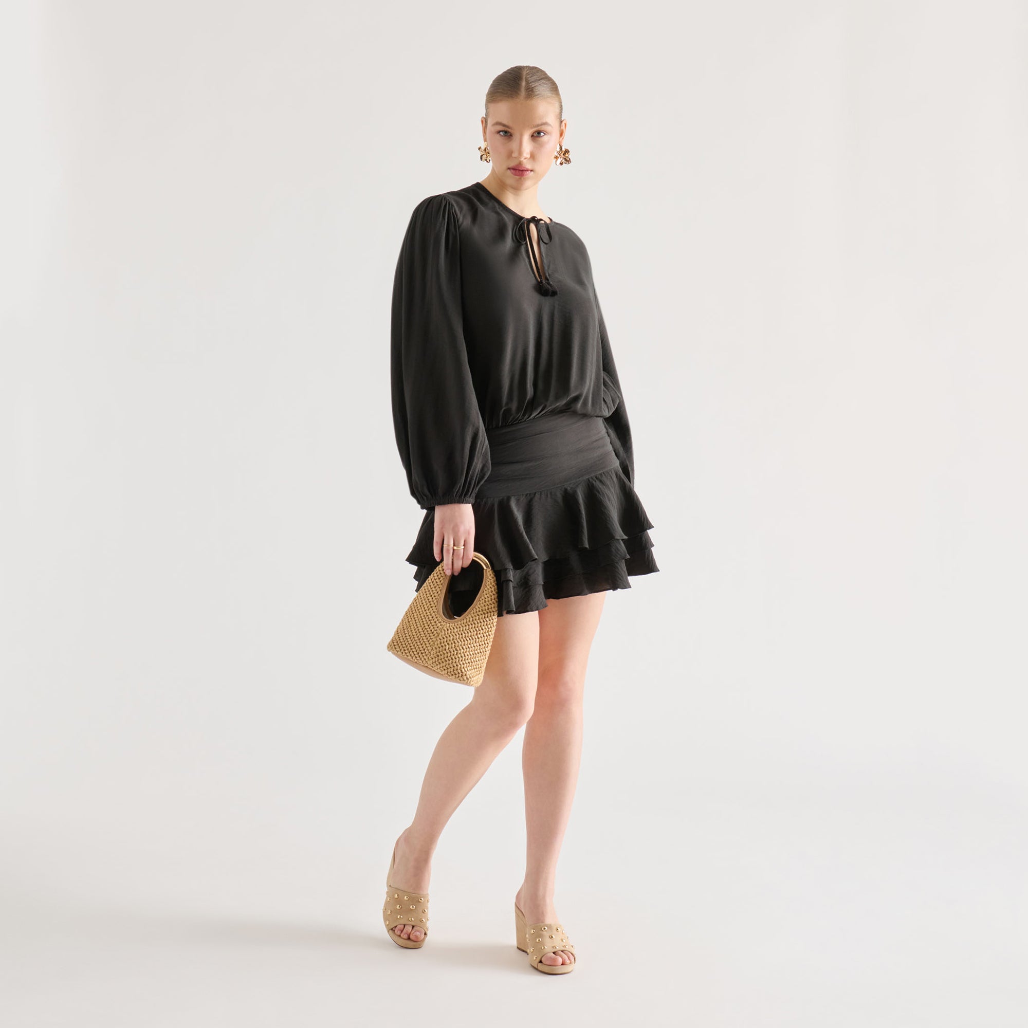 EVELISE HANDBAG NATURAL RAFFIA