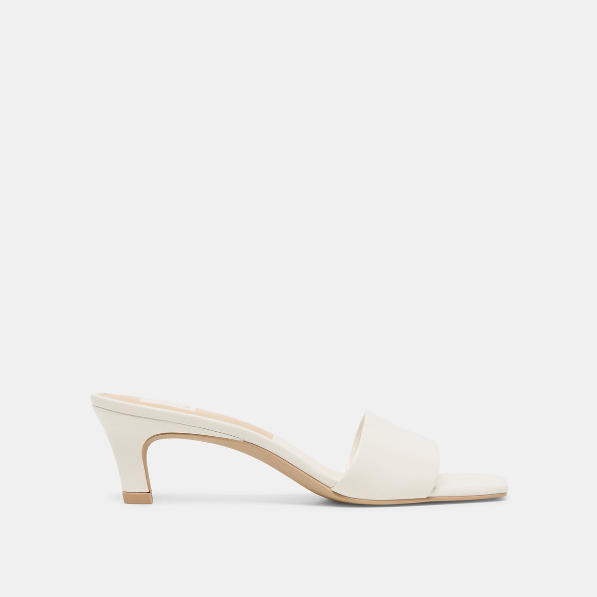 REXA WIDE HEELS TRUE WHITE LEATHER