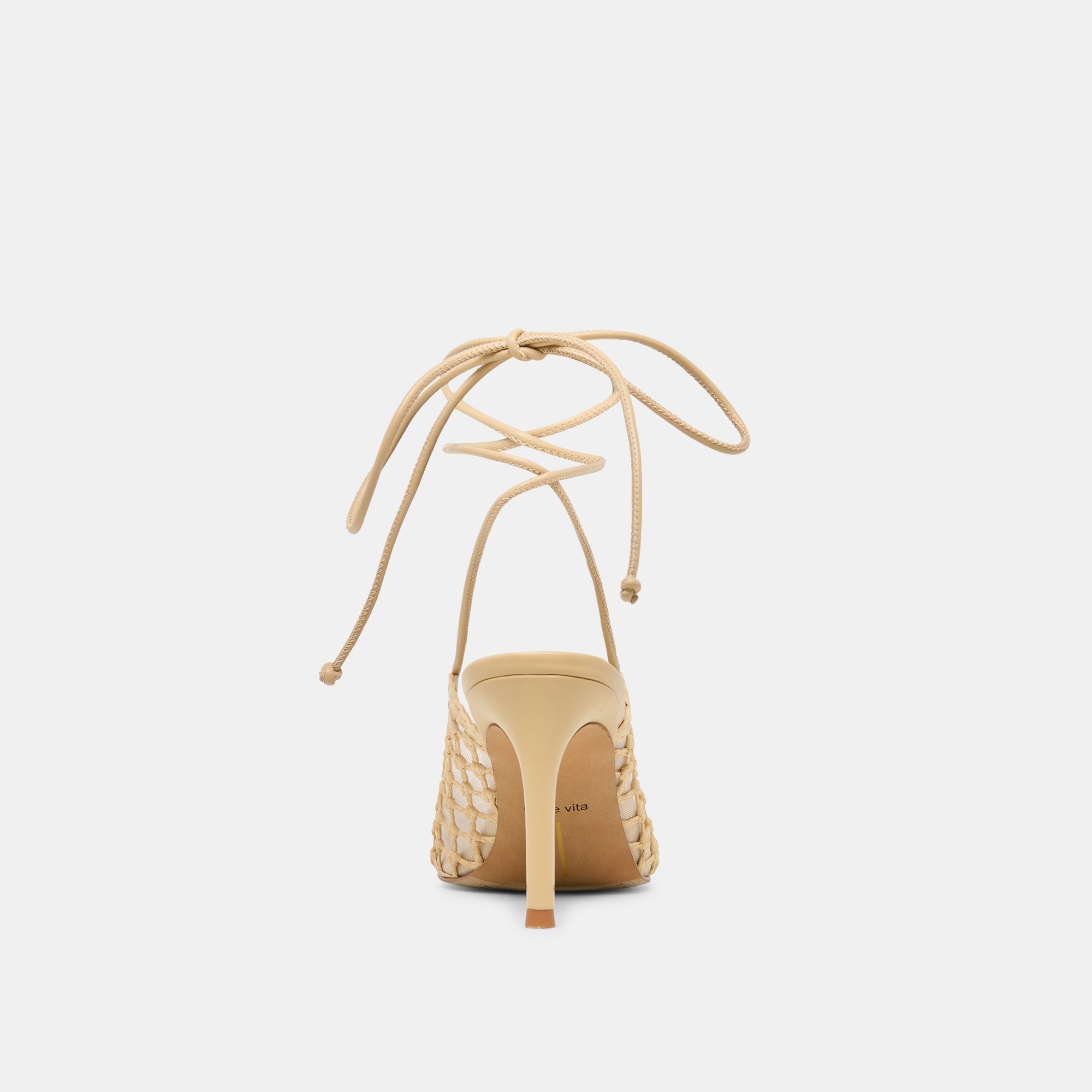 YAEL HEELS LT NATURAL WOVEN RAFFIA