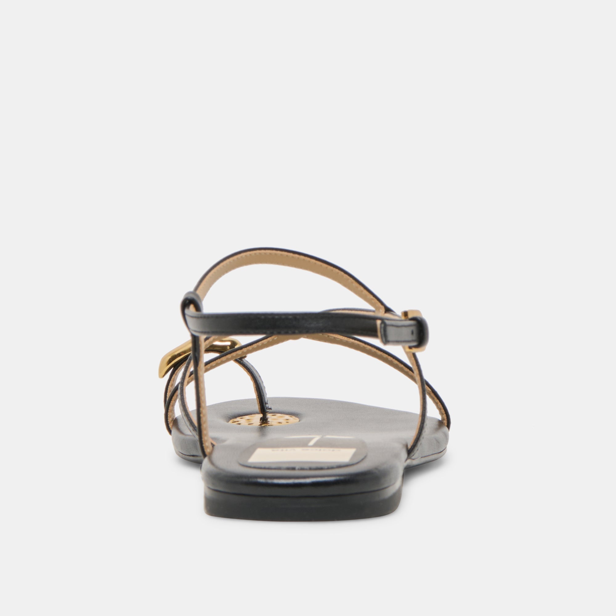 KESHA SANDALS BLACK LEATHER