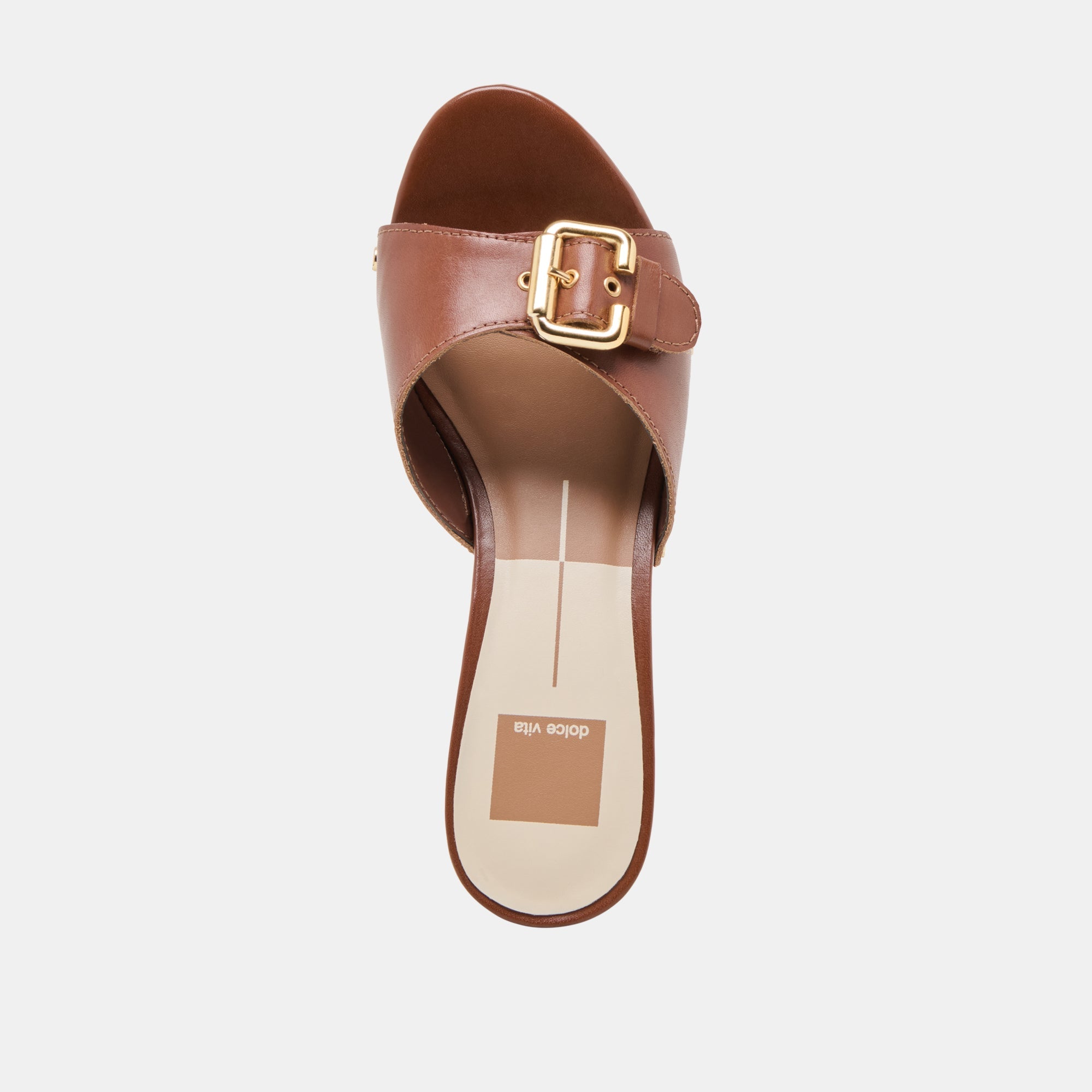 YALAH HEELS BROWN LEATHER