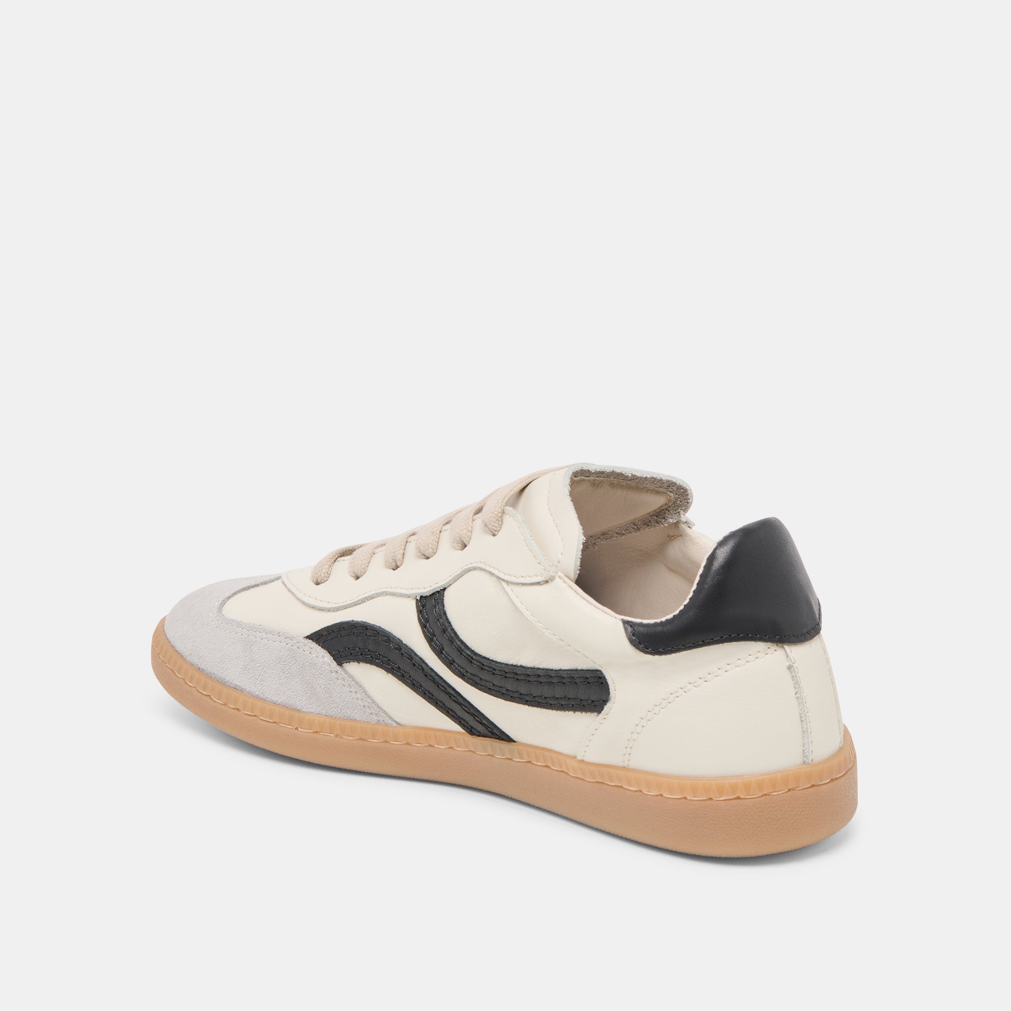 REBEL SNEAKERS WHITE BLACK LEATHER