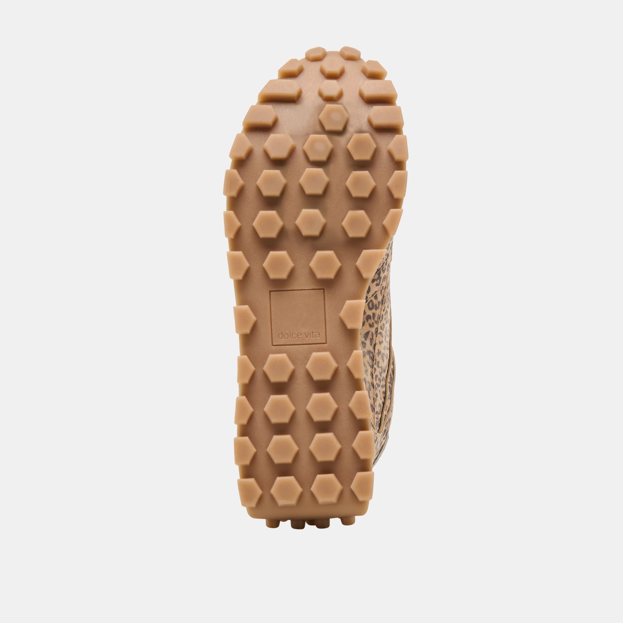 TRICIA SNEAKERS TAN LEOPARD PRINTED SUEDE