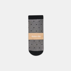 3 PACK DITSY DOT SHEER ANKLET SOCKS BLACK