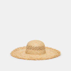 OPEN WEAVE SUNHAT TAN
